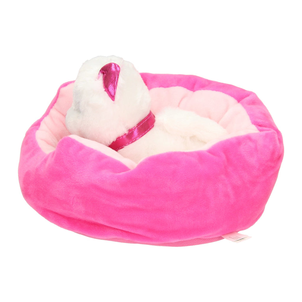 Toi-toys pluchen hond in mand