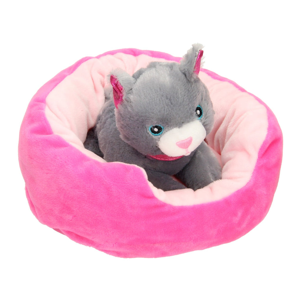 Toi-toys pluchen hond in mand