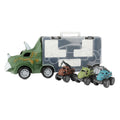 World of dinosaurs dinotruck met 3 pull-back auto's