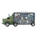 World of dinosaurs dinotruck met 3 pull-back auto's