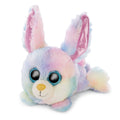 Nici Glubschis Pluchen Knuffel Liggende Konijn Rainbow Candy, 15cm