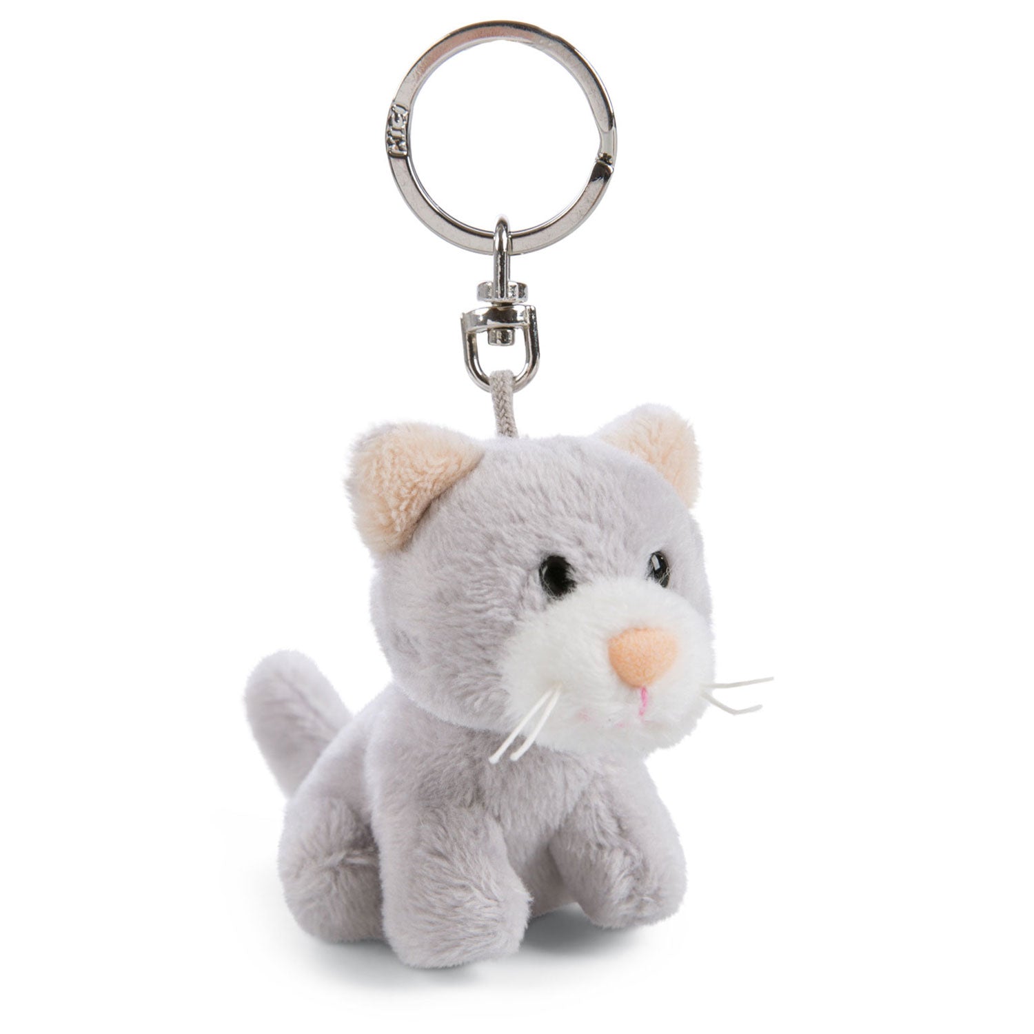 Nici Pluchen Sleutelhanger Kat Happy Birthday in Geschenkdoos, 6cm