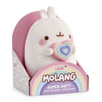 Nici pluchen knuffel molang regenboog met hart in geschenkdoos, 16cm