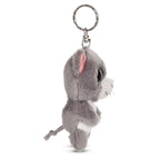 Nici Glubschis Pluchen Sleutelhanger Kat Grijs Felinja, 9cm
