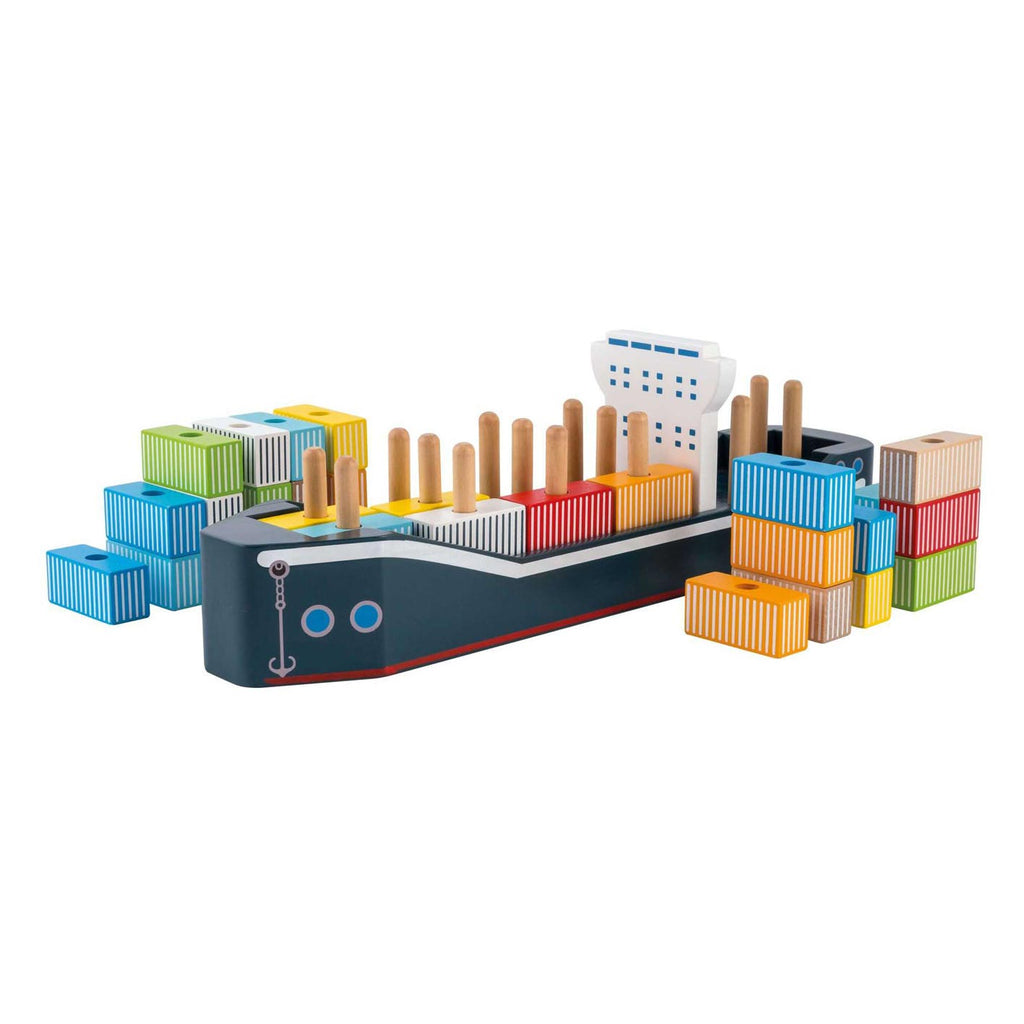 Joueco Houten Containerschip