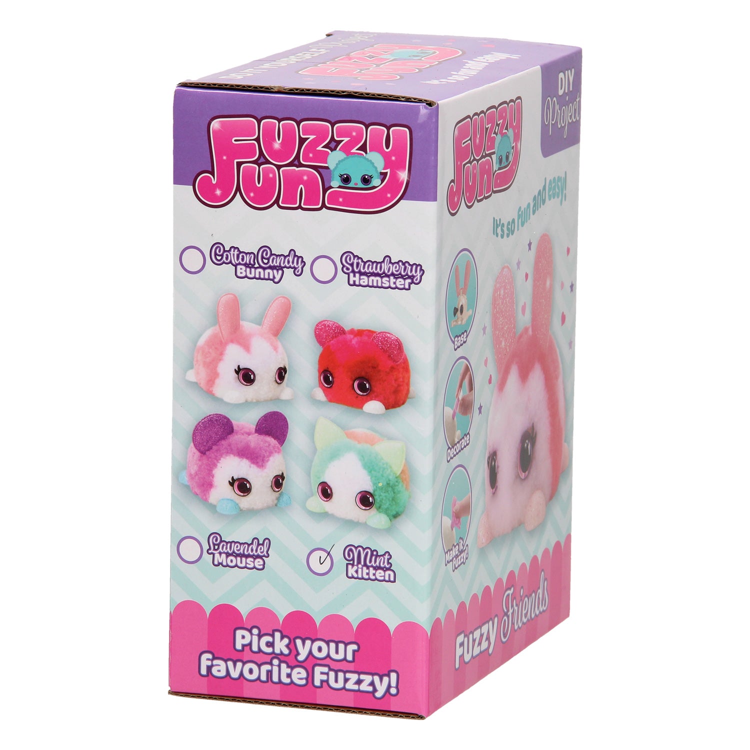 Johntoy Fuzzy Fun Animals Strawberry Hamster