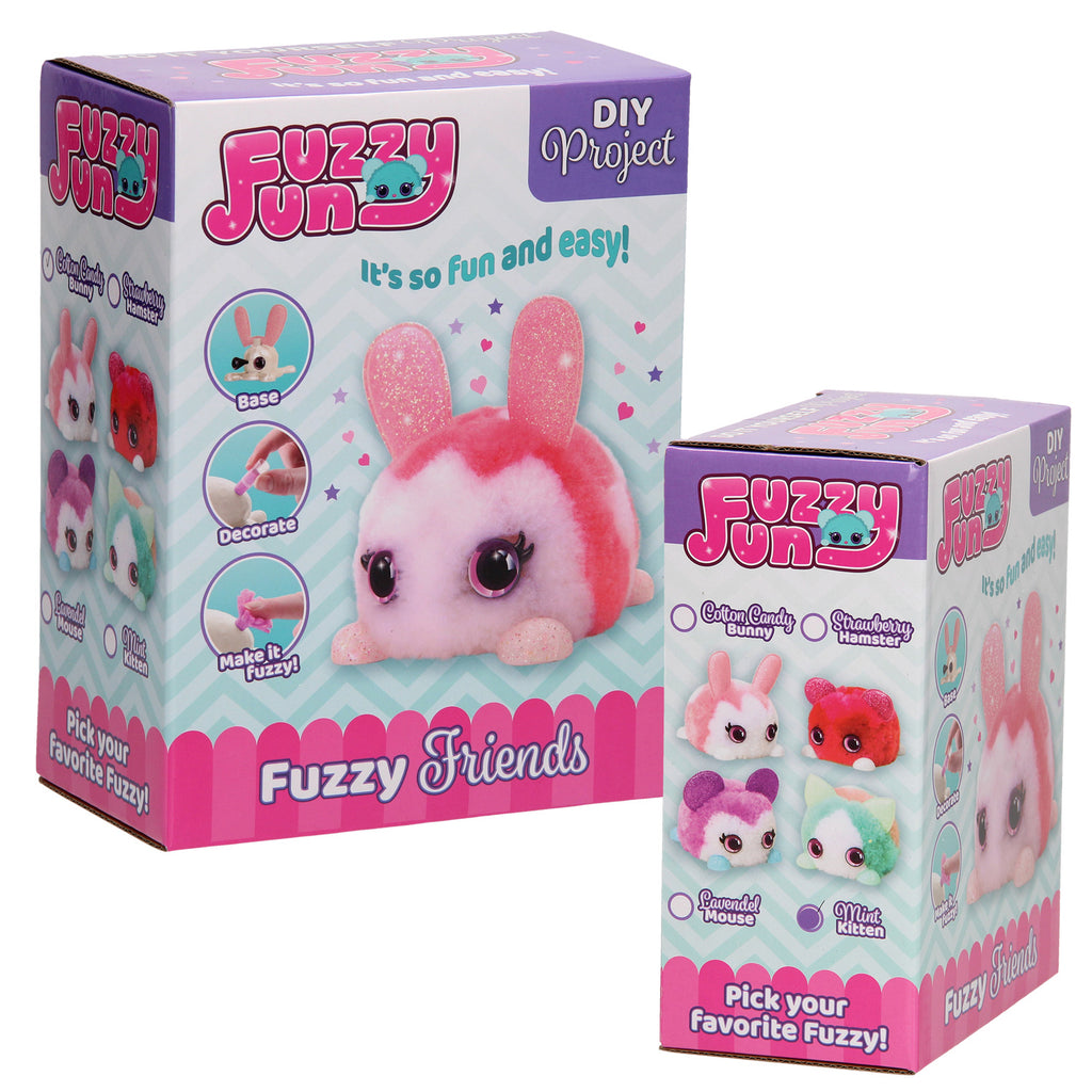 Johntoy Fuzzy Fun Animals Strawberry Hamster