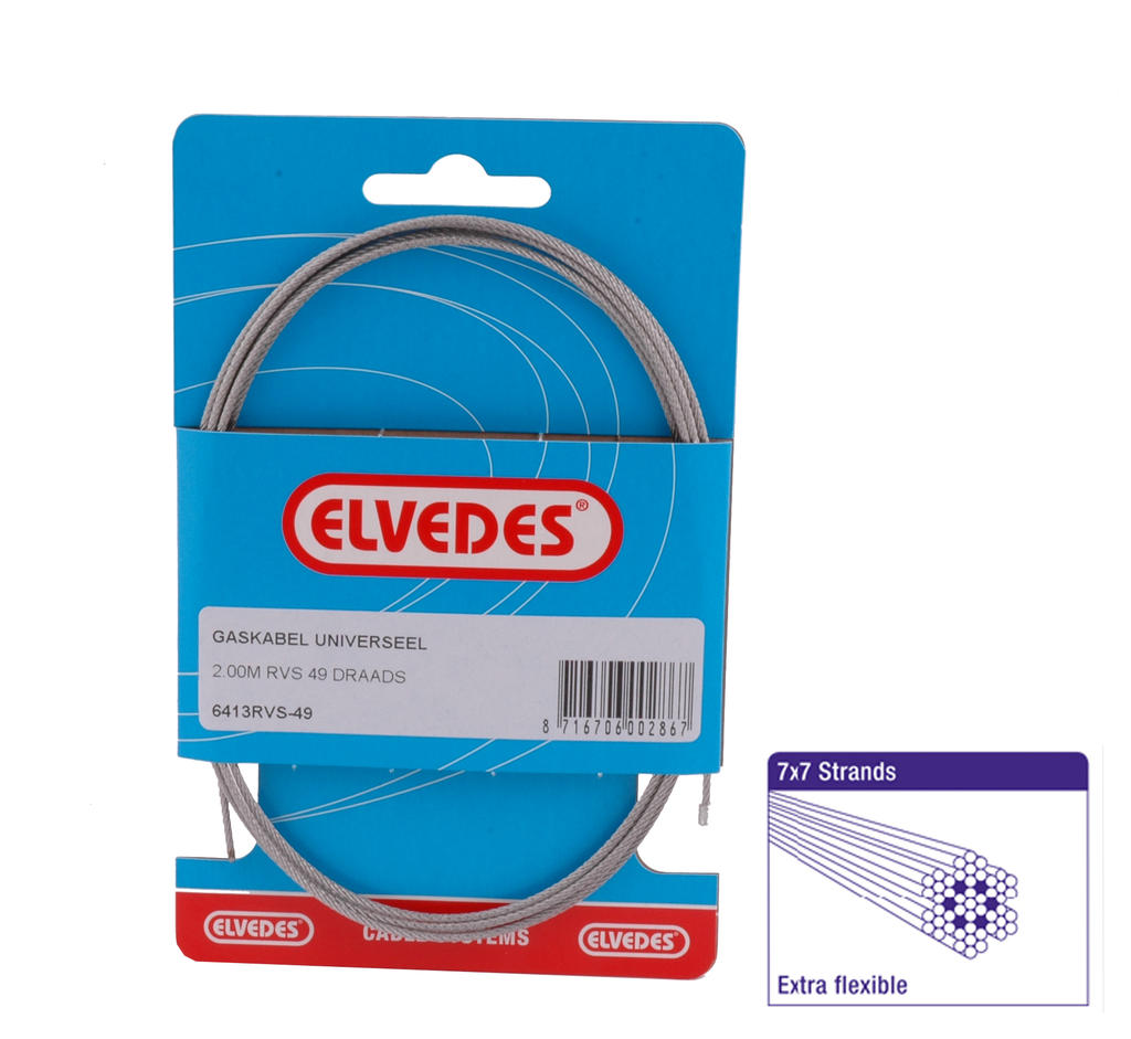 Gaskabel Binnen Elvedes Ton 49-draads (6413-49)
