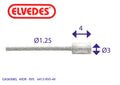 Gaskabel Binnen Elvedes Ton RVS 49-draads (6413RVS-49)