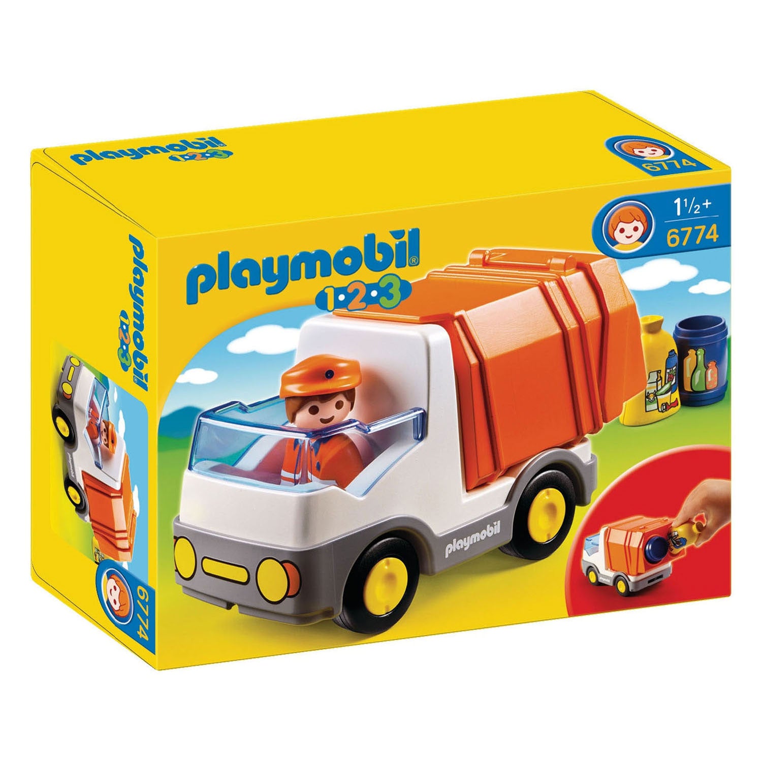 Playmobil 1.2.3. Vuilniswagen 6774