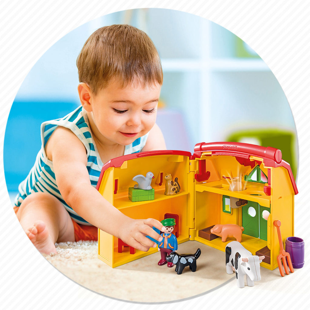 Playmobil 1.2.3. Meeneemboerderij met Dieren 6962