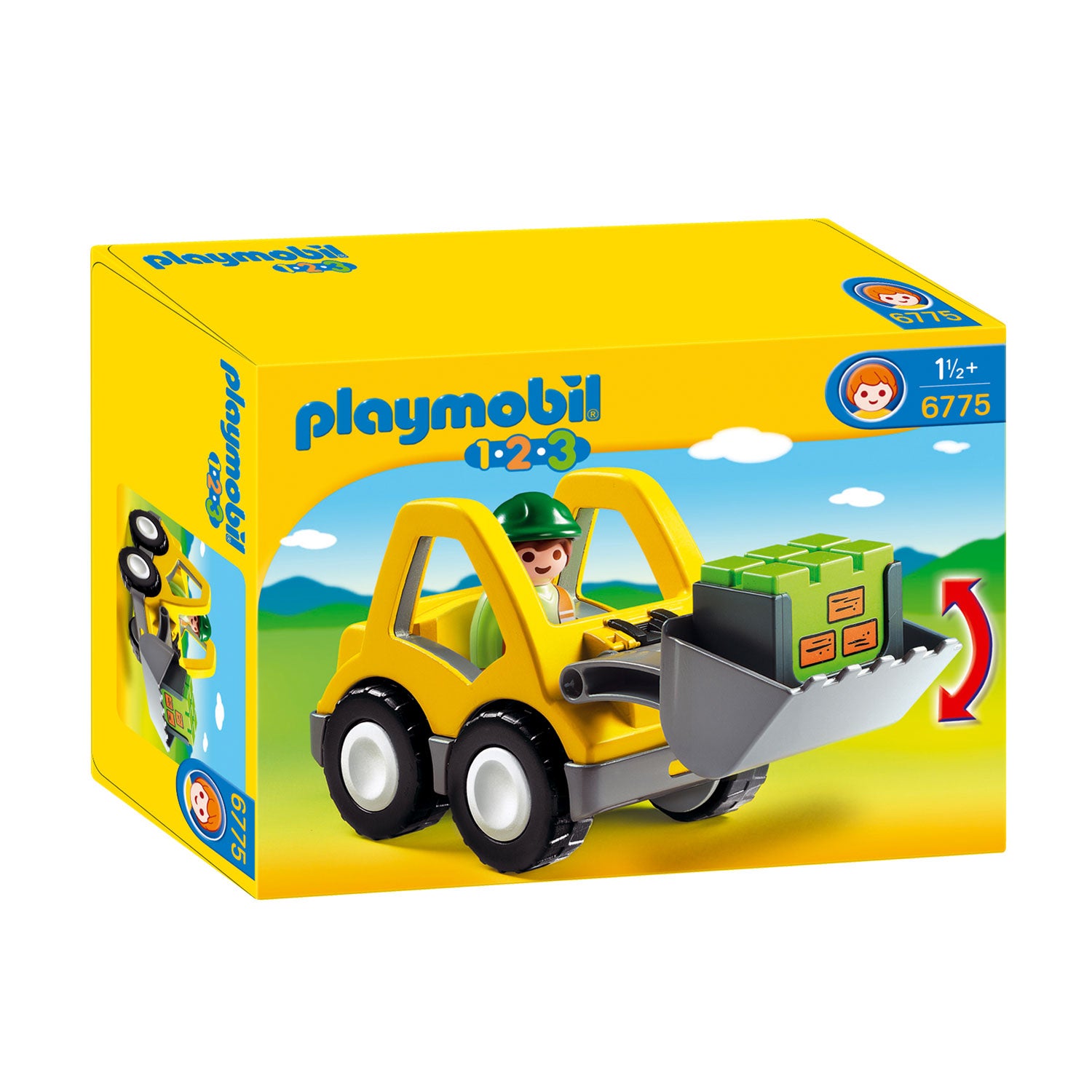 Playmobil 1.2.3. Graafmachine met Werkman 6775