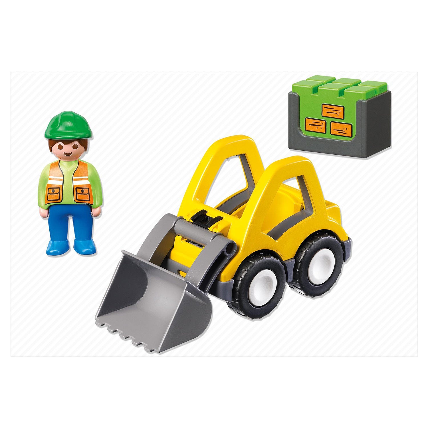 Playmobil 1.2.3. Graafmachine met Werkman 6775