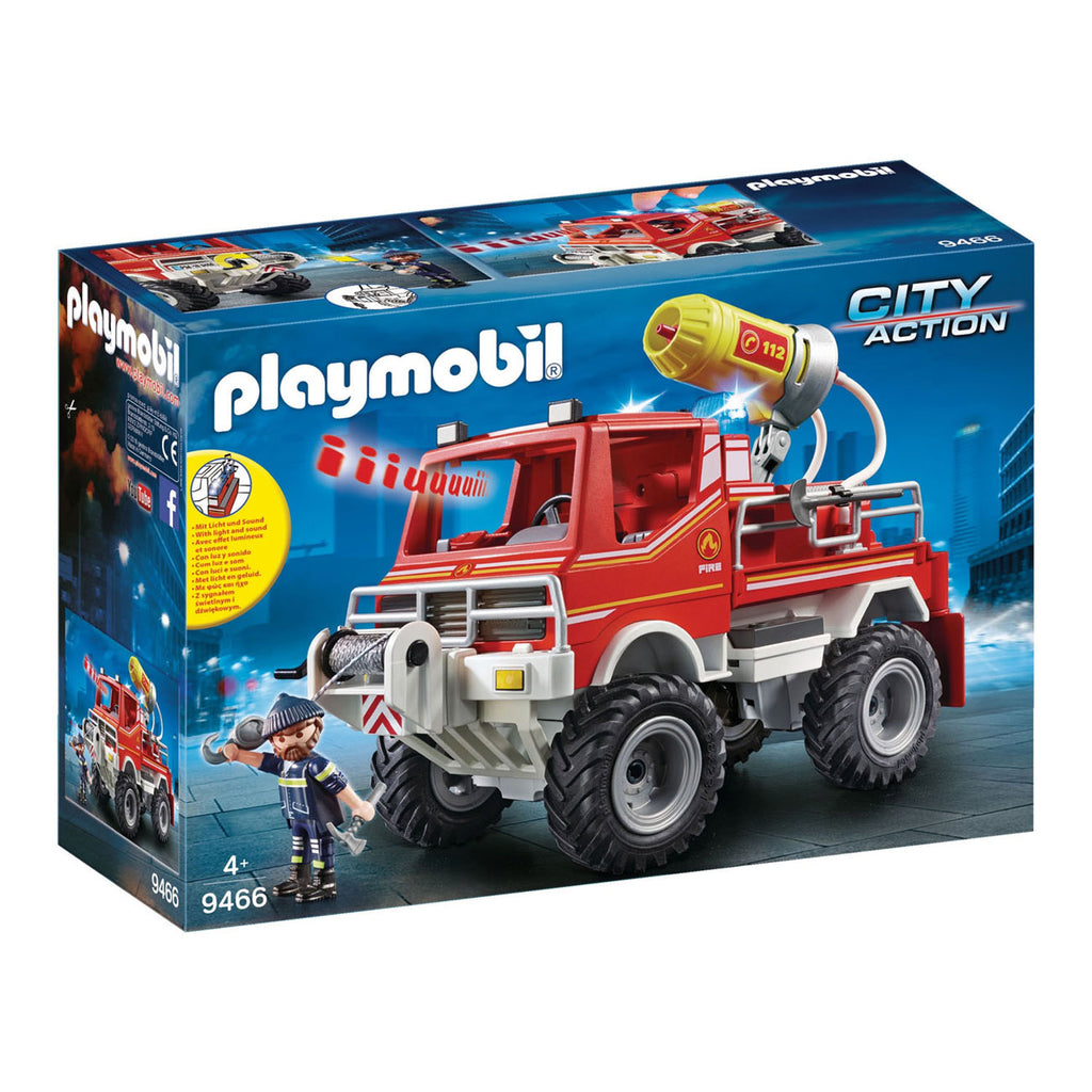 Playmobil City Action Brandweer Terreinwagen met Waterkanon 9466