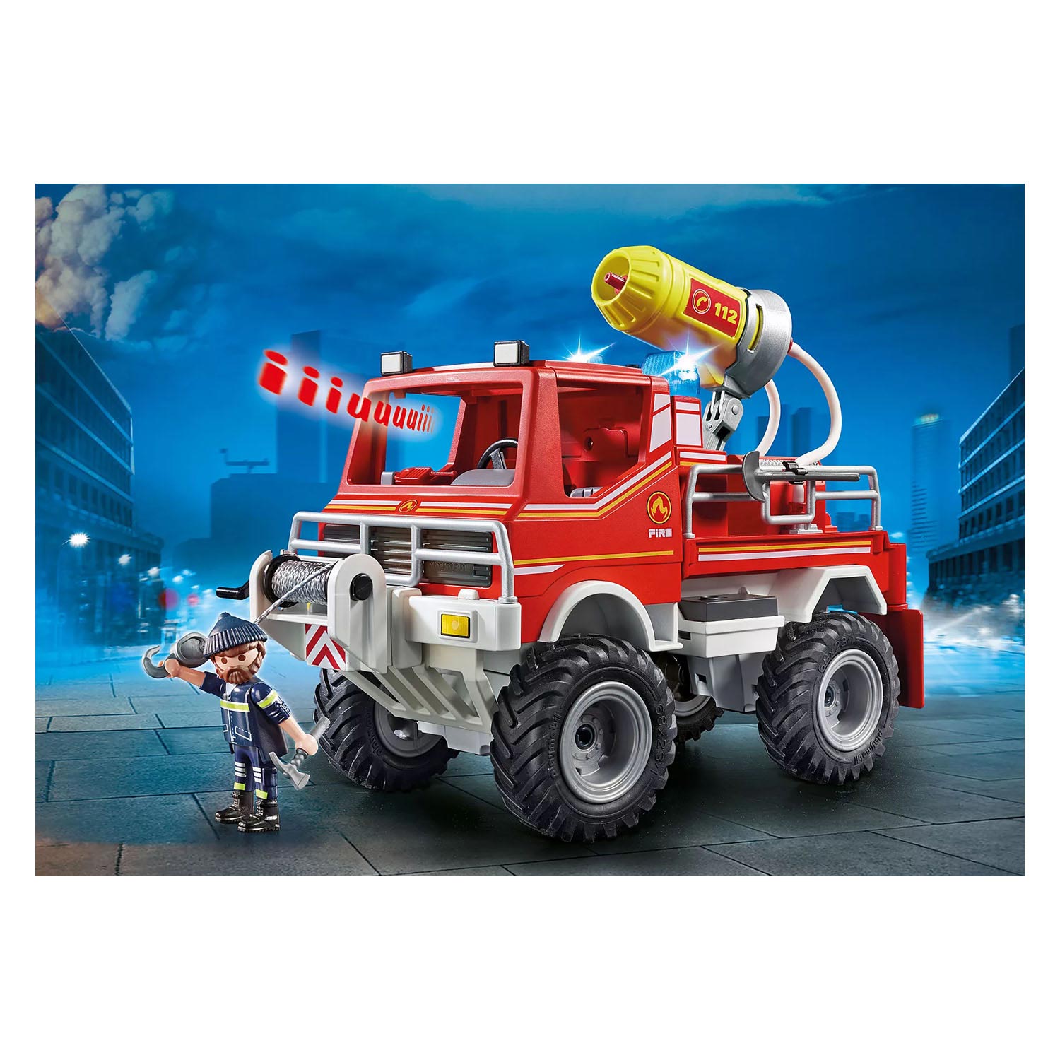 Playmobil City Action Brandweer Terreinwagen met Waterkanon 9466