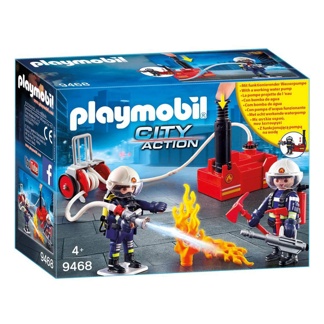 Playmobil City Action Brandweerteam met Waterpomp 9468