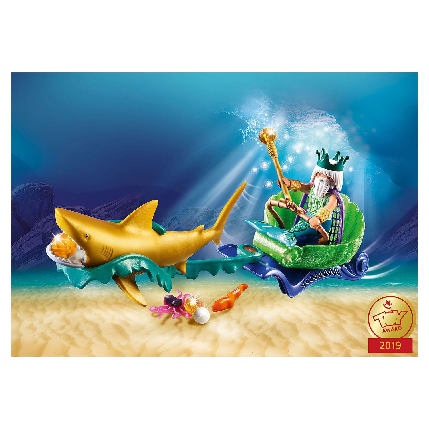 Playmobil 70097 Koning der Zeeën met Haaienkoets