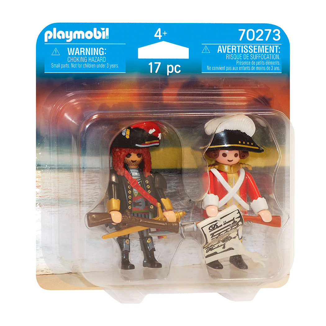 Playmobil Pirates Piratenkapitein en Roodroksoldaat 70273