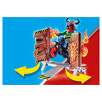 Playmobil Stuntshow Motor met Vuurmuur 70553