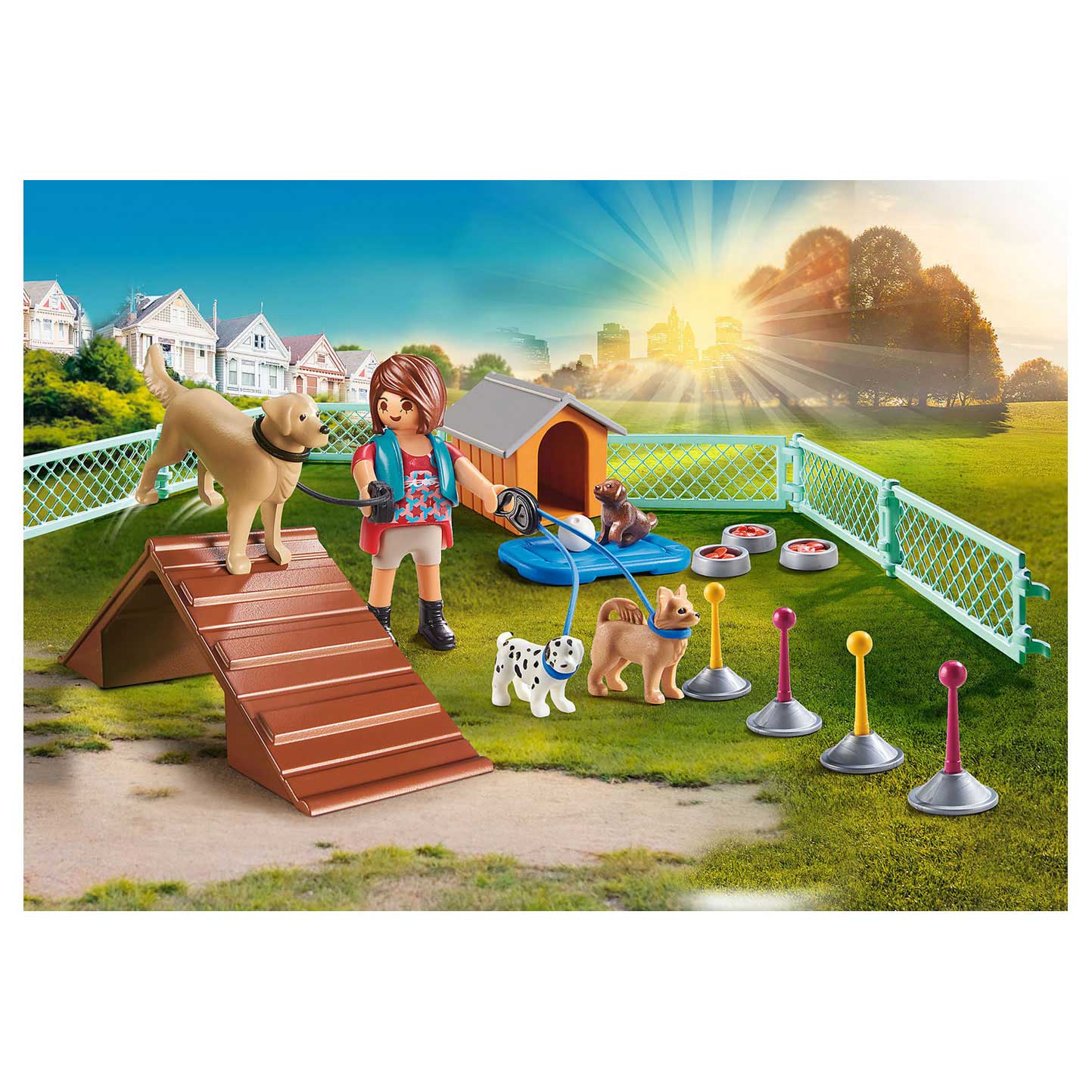 Playmobil 70676 city life gift set hondentrainster