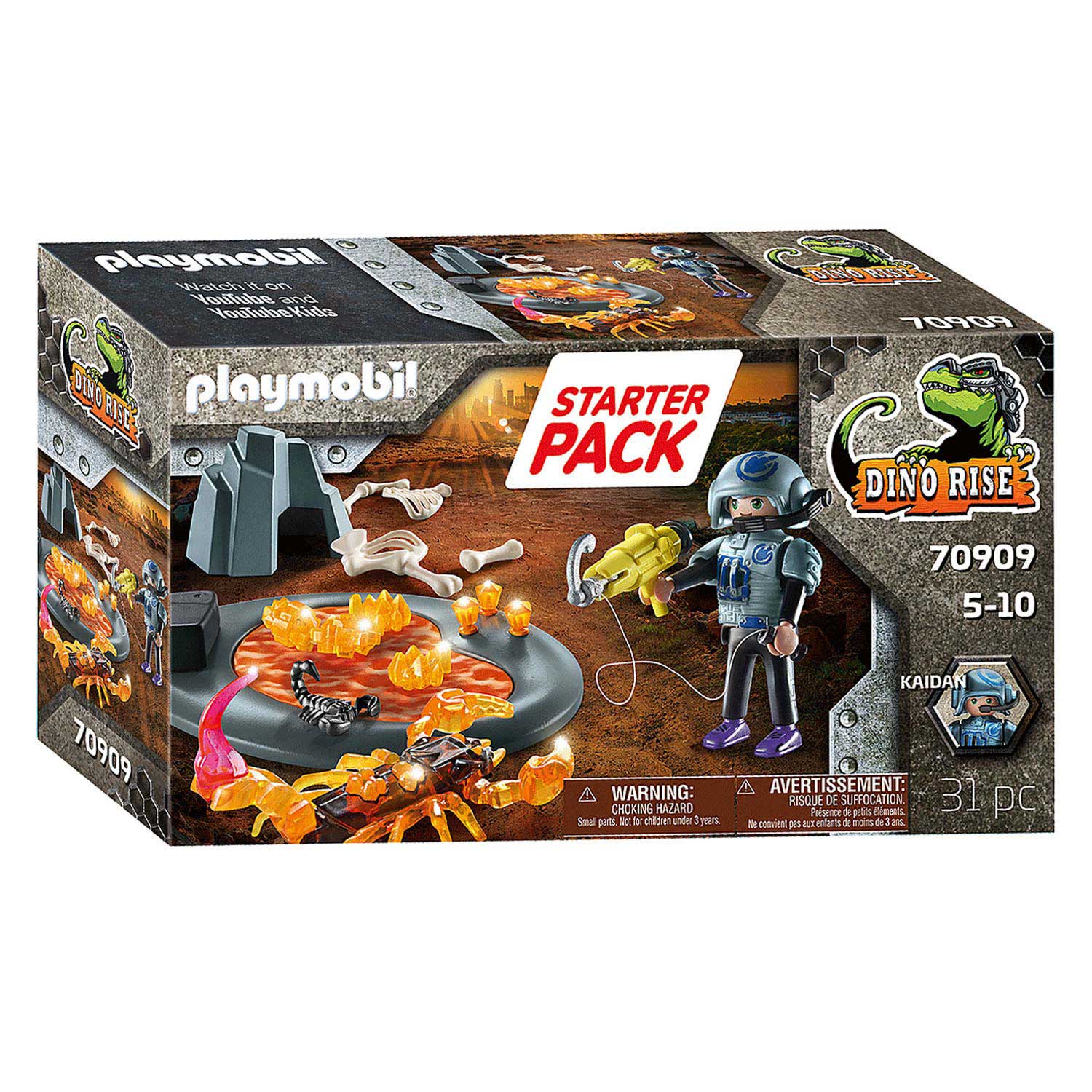 Playmobil Rise Starterset Gevecht tegen de Vuurschorpioen 70909