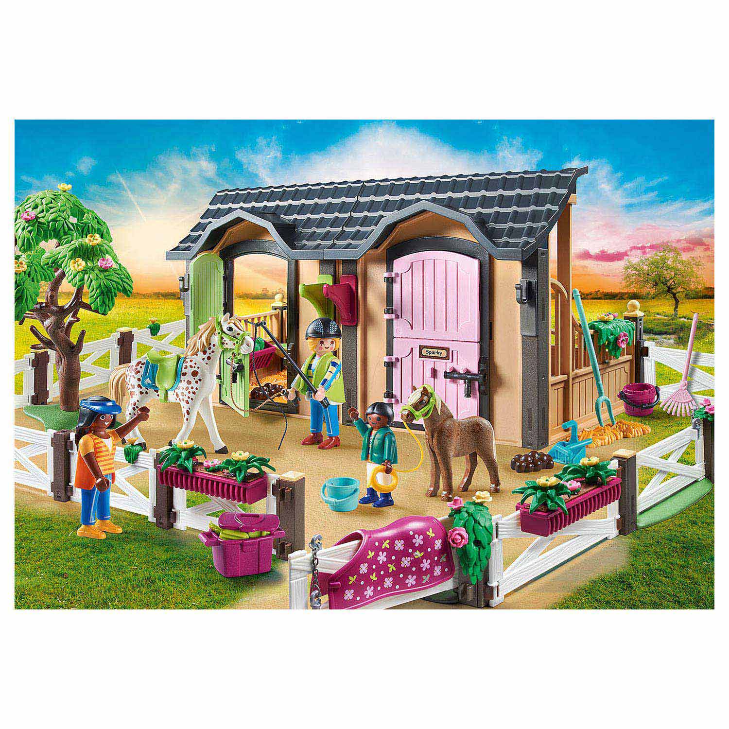 Playmobil Country Rijlessen met Paardenboxen 70995