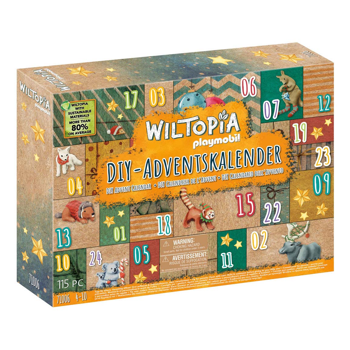 Playmobil Wiltopia Adventskalender Dierenwereldreis 71006