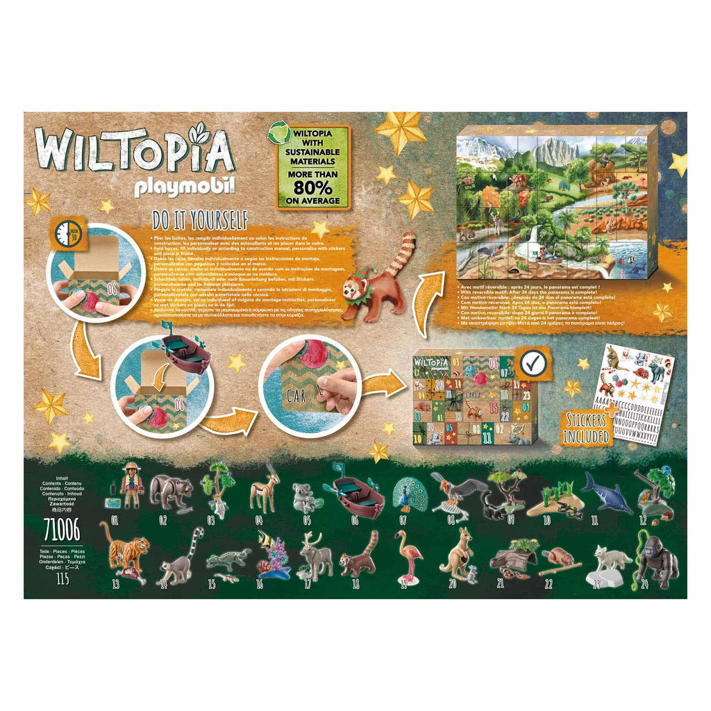 Playmobil Wiltopia Adventskalender Dierenwereldreis 71006