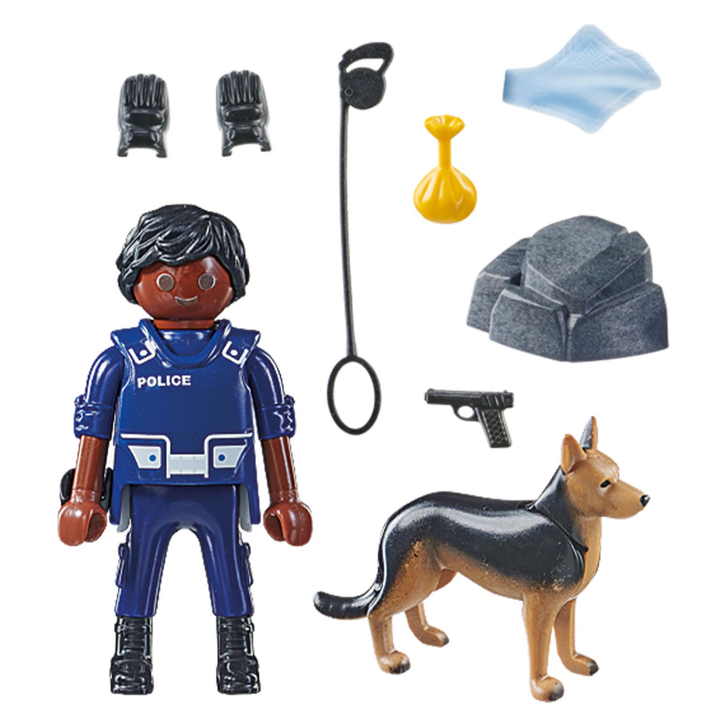 Playmobil 71162 politieagent met speurhond | 2 stuks