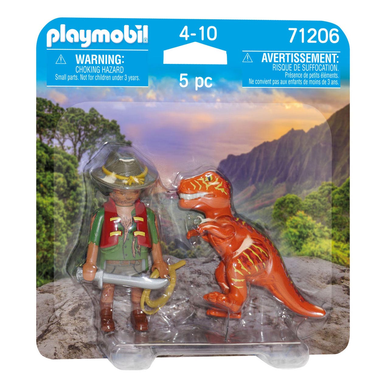 Playmobil Duopack Avonturier met T-Rex 71206