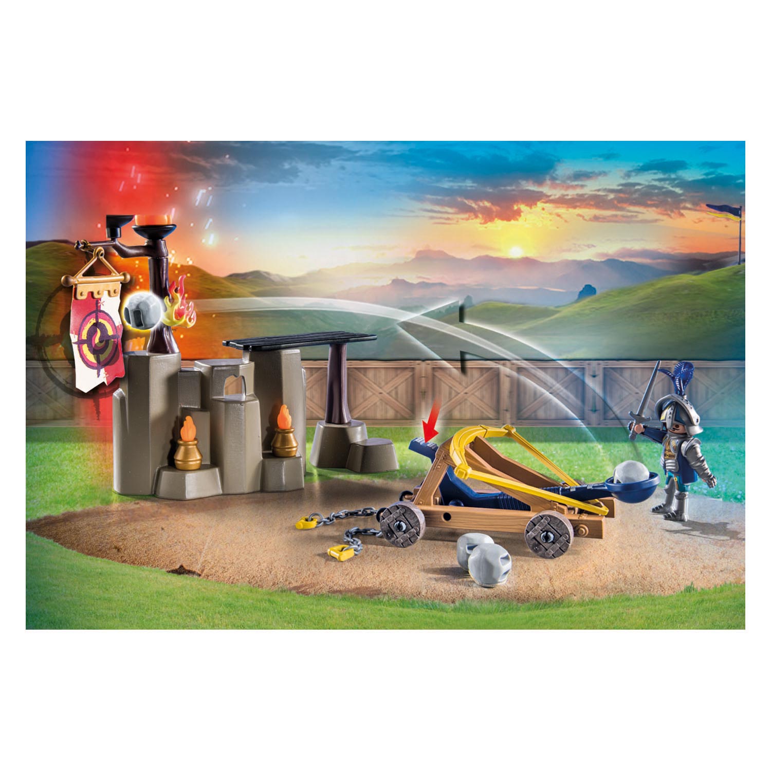 Playmobil Novelmore vs Burnham Raiders Toernooi terrein 71210