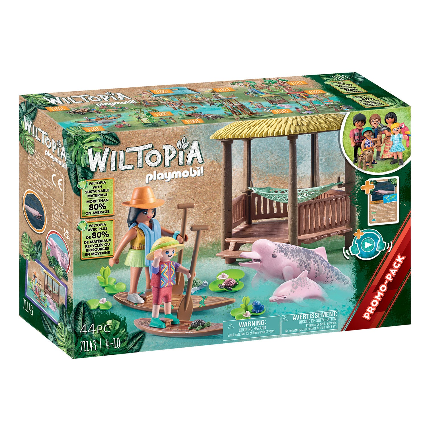 Playmobil Wiltopia Peddeltocht met de rivierdolfijnen 71143