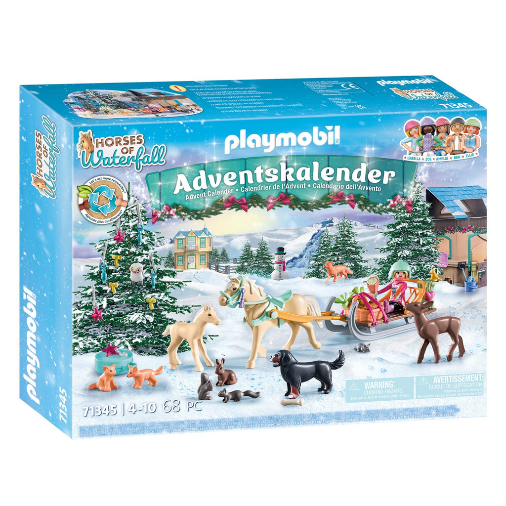 Playmobil Adventskalender Paarden: Kerst Sleerit 71345