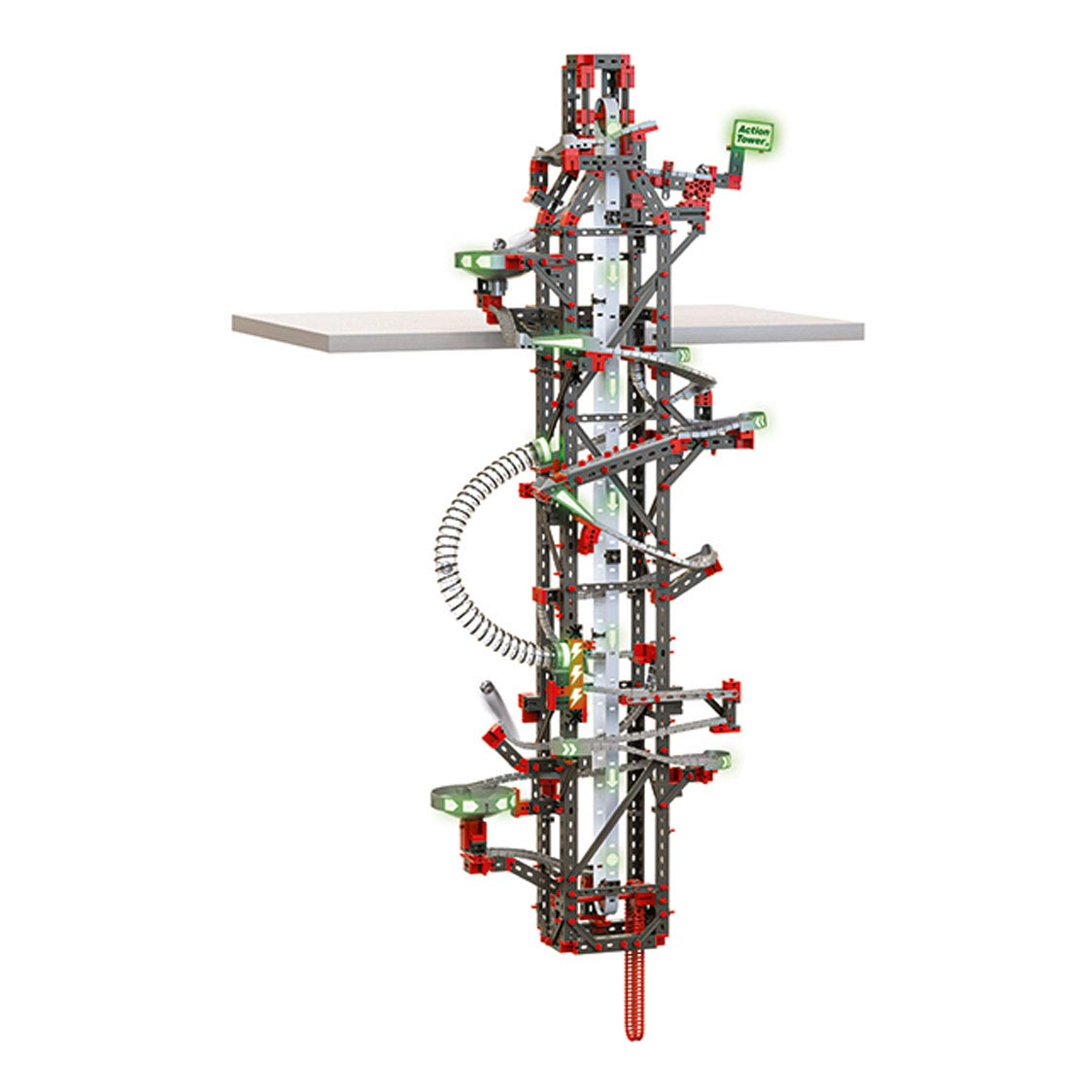 Fischertechnik Dynamic Hanging Action Tower Knikkerbaan, 780dlg.