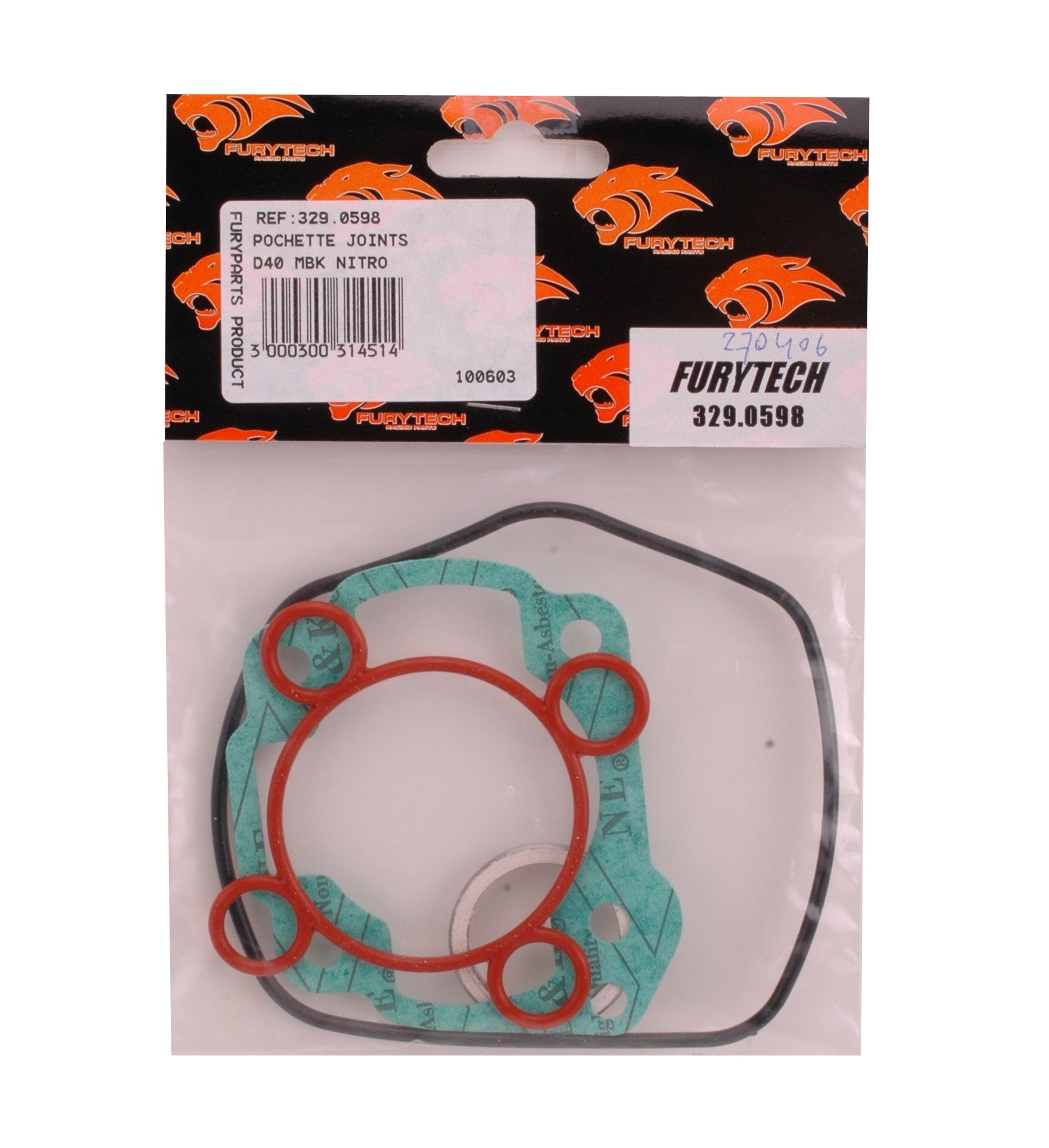 Kopset Furytech 40mm | Aprilia SR LC