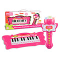 Bontempi Mini Vlinder Keyboard met Karaoke Microfoon Roze