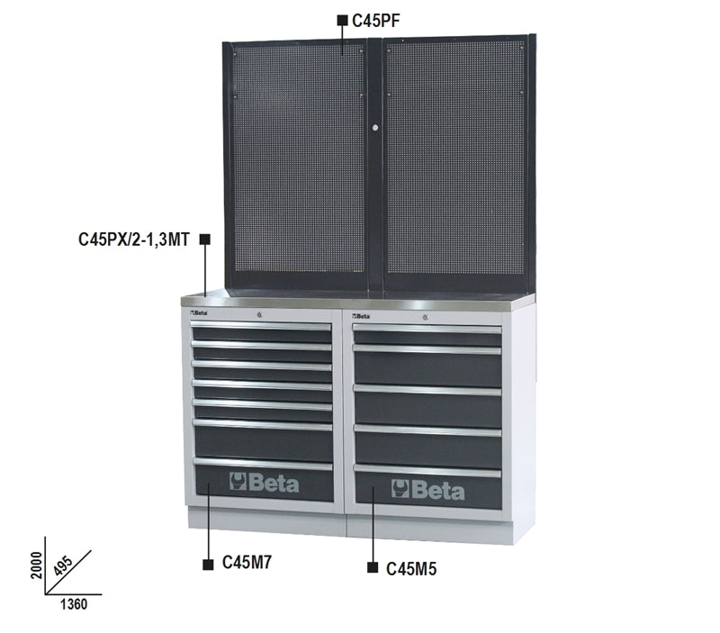 Werkbanken voor Beta Tools C45 (C45/BPX-1,3)