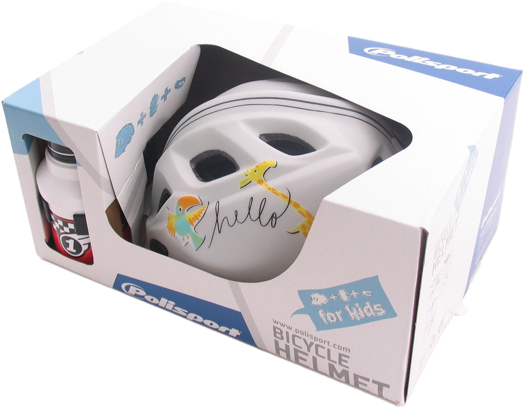 Polisport Fietshelm Polisport Premium XS (48-52cm) hello girafe / parot