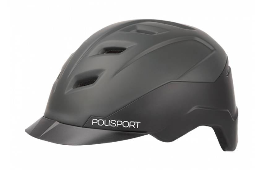 Polisport Fietshelm e'City M (54-59cm) mat zwart / mat