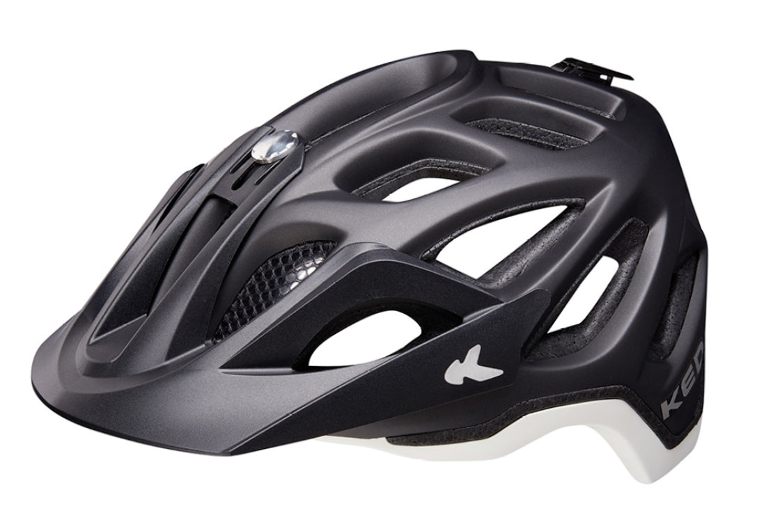 fietshelm trailon l (56-62cm) - mat zwart / wit
