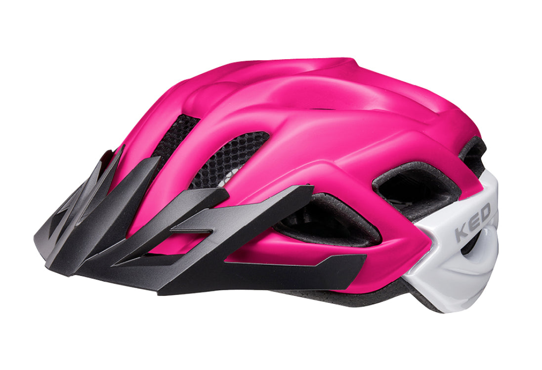 fietshelm status jr. m (52-59cm) - pink black matt