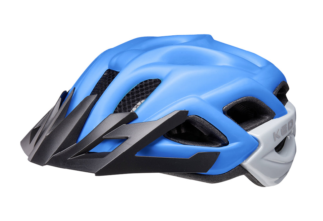 fietshelm status jr. m (52-59cm) - blue black matt