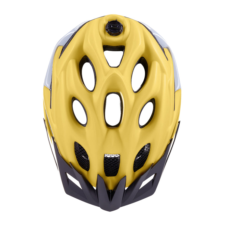 fietshelm status jr. m (52-59cm) - yellow black