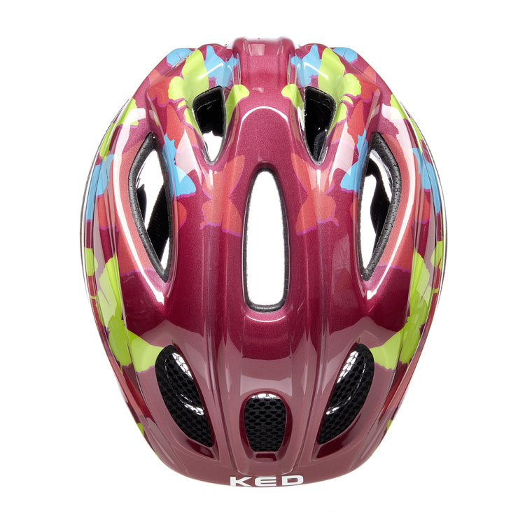 fietshelm ked meggy ii trend s/m (49-55cm) - butterfly bordeaux