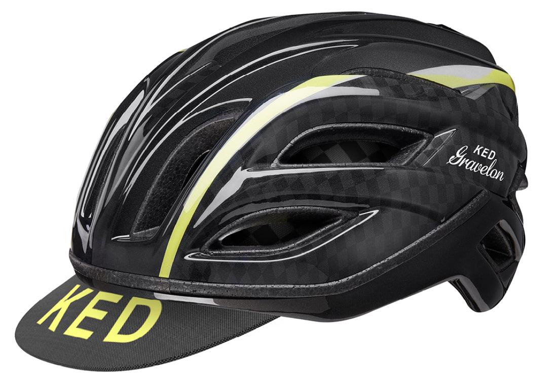 fietshelm ked gravelon m (52-57cm) - checkered flag