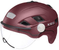 fietshelm ked b-vis x-lite m (52-58cm) - dark merlot matt