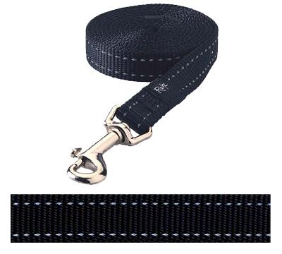 Rogz for dogs Snake lijn zwart