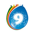 Folat BV Cijfer Ballonnen 9 jaar, 8st.