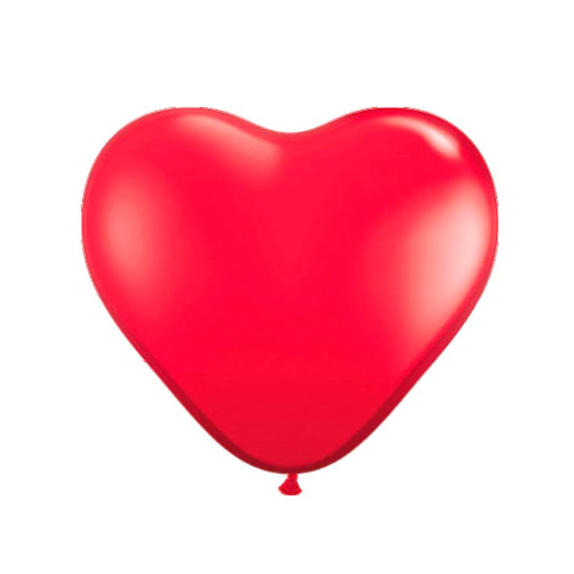 Folat bv hart ballonnen - rood, 8st.
