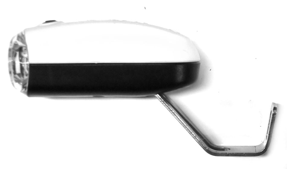 Herrmans h-nova koplamp zwart-wit batterij 40 lumen vaste montage